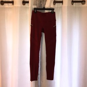 Red Lululemon Leggings
